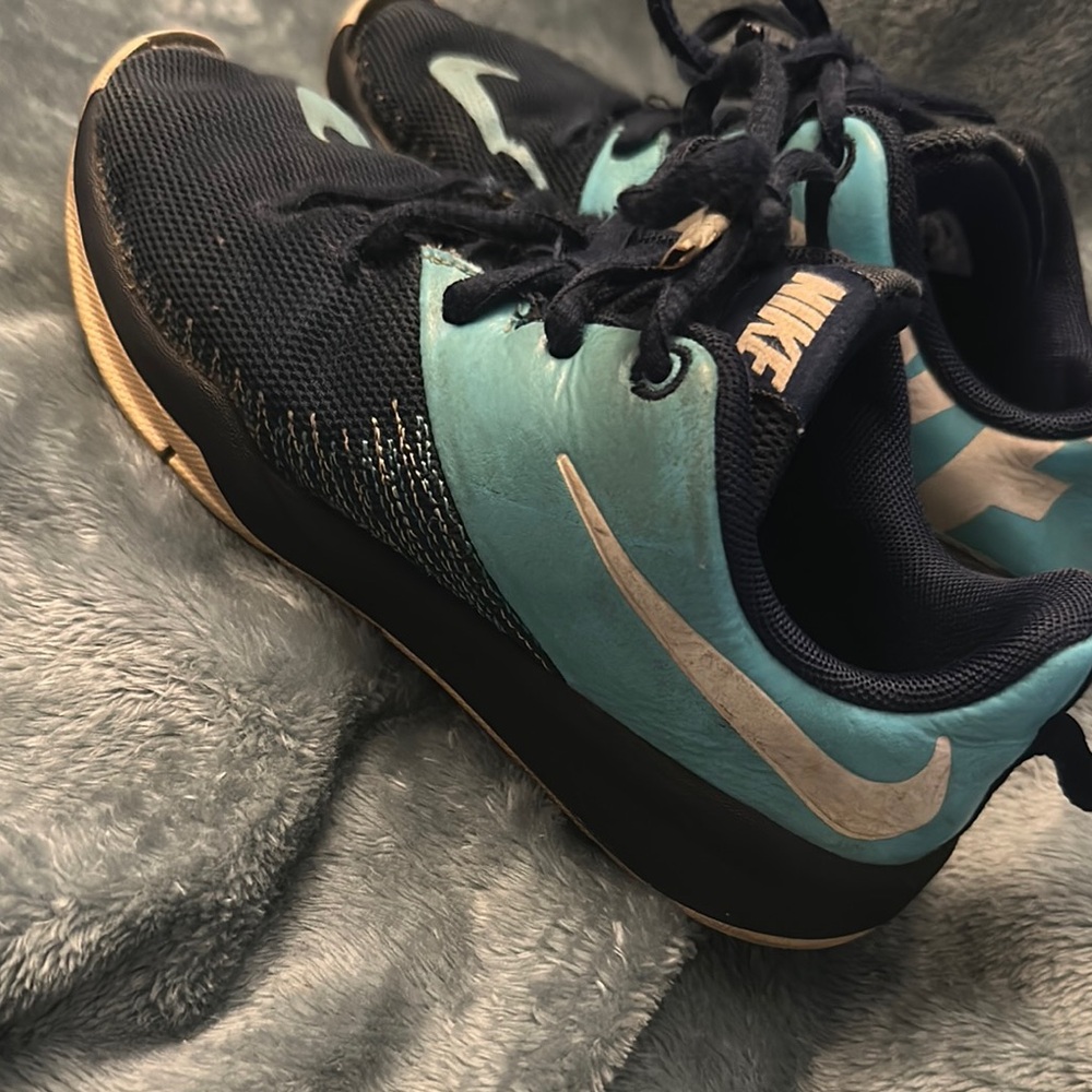 Nike Kids Black and Blue Sneakers
